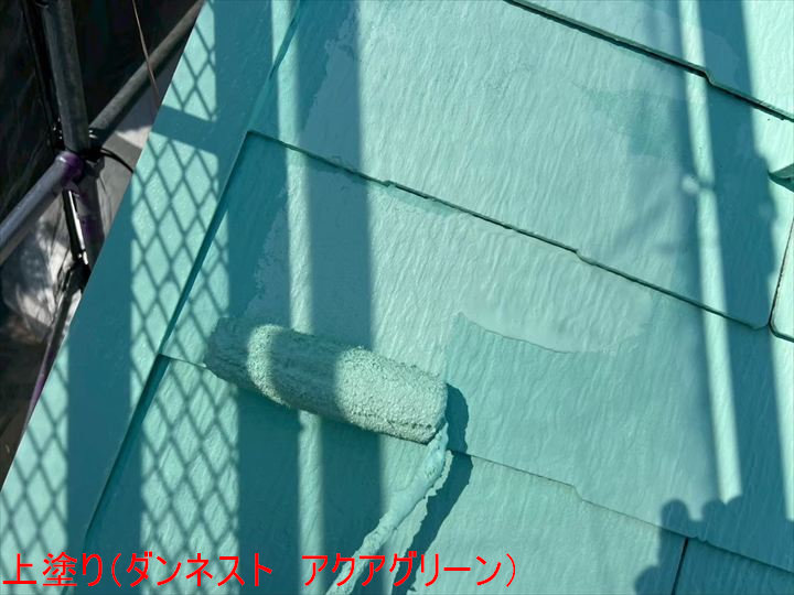 上塗り（ダンネスト　アクアグリーン）